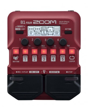 ZOOM B1 FOUR - pedal multiefecto para bajo eléctrico