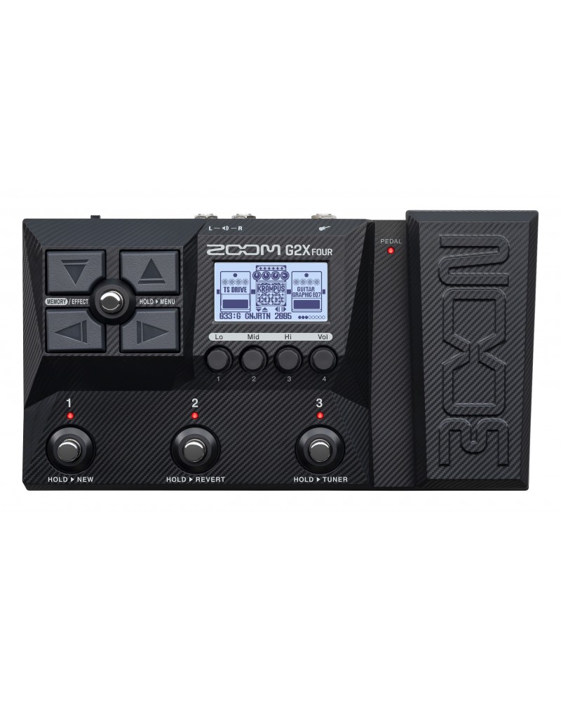 G2X FOUR - Pedal multiefectos para guitarra con pedal de expresión