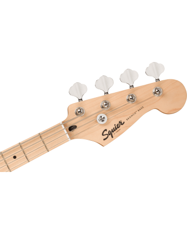 Squier Squier Sonic Bronco Bass, Maple Fingerboard, White Pickguard, Tahitian Coral