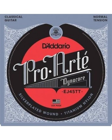 D'Addario EJ45TT ProArte Dynacore, Titanium Trebles, Normal Tension