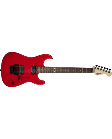 Charvel Pro-Mod San Dimas Style 1 HH FR RW, Rosewood Fingerboard, Satin Ferrari Red