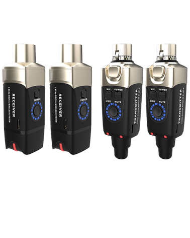 XVIVE Sistema wireless: de mano U3D (2 EMISORES + 2 RECEPTORES) - PARA MICRÓFONOS.
