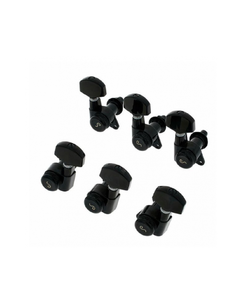 Clavijero Eléctrica Schaller M6-135 Locking Negro 6L 10020420