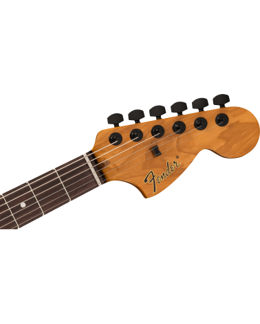 Fender Tom DeLonge Starcaster, Rosewood Fingerboard, Black Hardware, Satin Olympic White