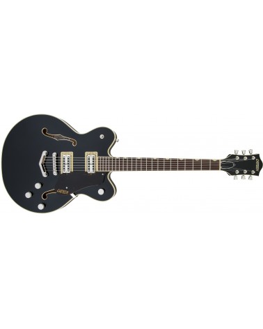 Gretsch G6609 Players Edition Broadkaster Center Block Double-Cut with V-Stoptail, USA Full'Tron Pickups, Black