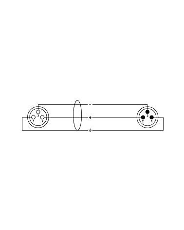 Cordial Cable de micrófono XLR 10 m