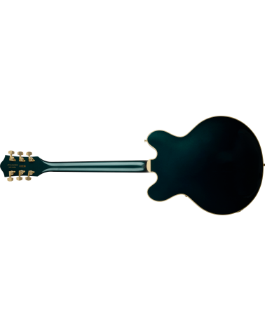 Grestch  Broadkaster LX Center Block with String-Thru Bigsby and Gold Hardware, Ebony Fingerboard, Cadillac Green