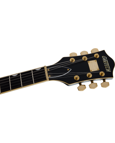Grestch  Broadkaster LX Center Block with String-Thru Bigsby and Gold Hardware, Ebony Fingerboard, Cadillac Green