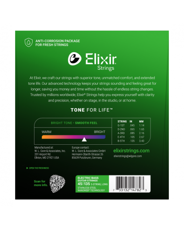 Elixir Bajo 5 Cuerdas 14202 (45-130)
