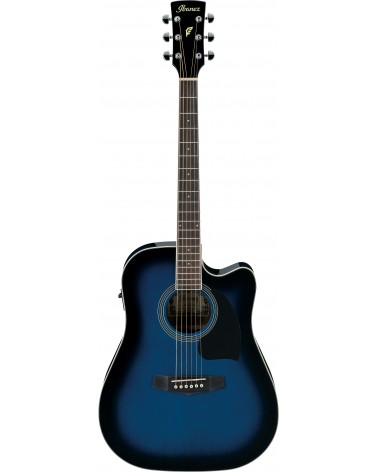 Ibanez PF15ECE-TBS - Transparent Blue Burst