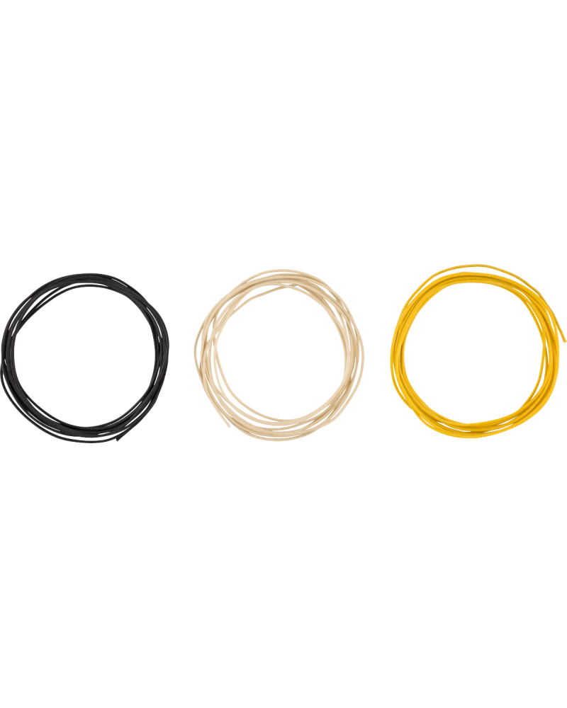 Fender Pure Vintage Cloth Wire, 22 AWG, Black, White, Yellow, 3 m. Fender Pure Vintage Cloth Wire, 22 AWG, Black, White, Yellow, 3 m.