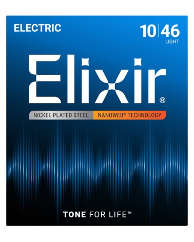 Elixir Nanoweb 10-46 Juego de cuerdas para guitarra eléctrica 12052