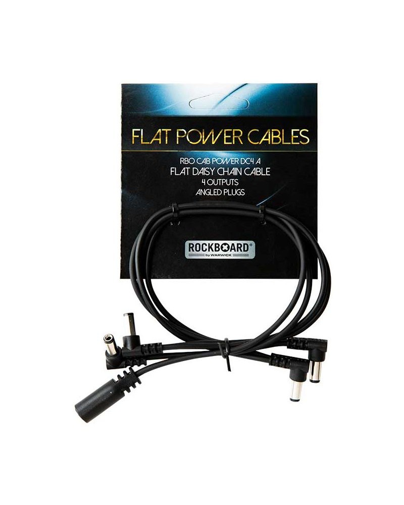 RockBoard Cable Plano Daisy Chain, 4 salidas, ángulo