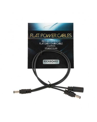 RockBoard Cable plano Daisy Chain, 2 salidas, recto