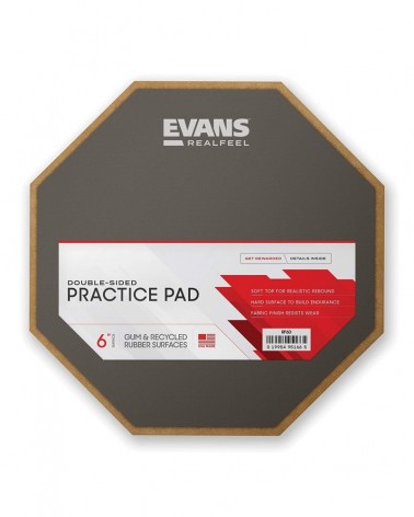 Evans PAD Prácticas 6" HQ Doble Cara RF6D