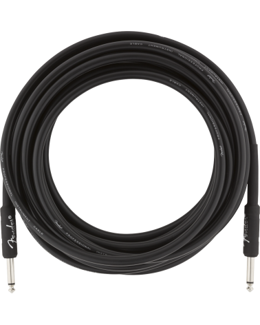 Fender Professional Series Instrument Cable, Straight/Straight, 18.6', Black