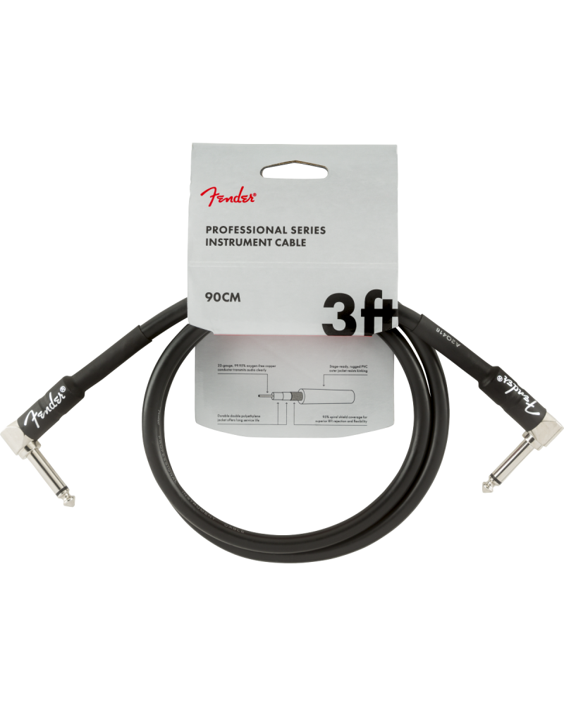 PRO 3' INST CABLE BLK