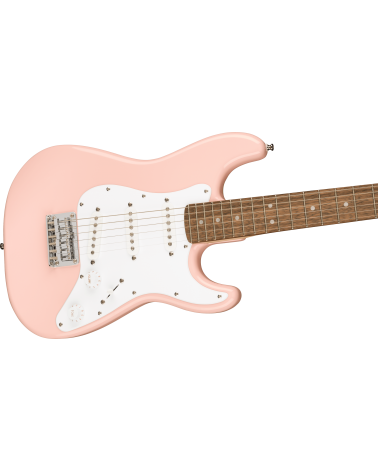 Squier Mini Stratocaster, Laurel Fingerboard, Shell Pink