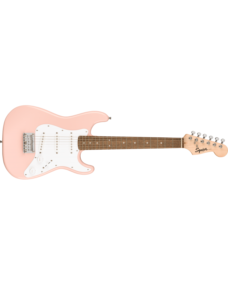 Squier Mini Stratocaster, Laurel Fingerboard, Shell Pink