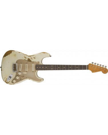 Fender LIMITED EDITION HEAVY RELIC '59 ROASTED STRAT, AGED OLYMPIC WHITE
