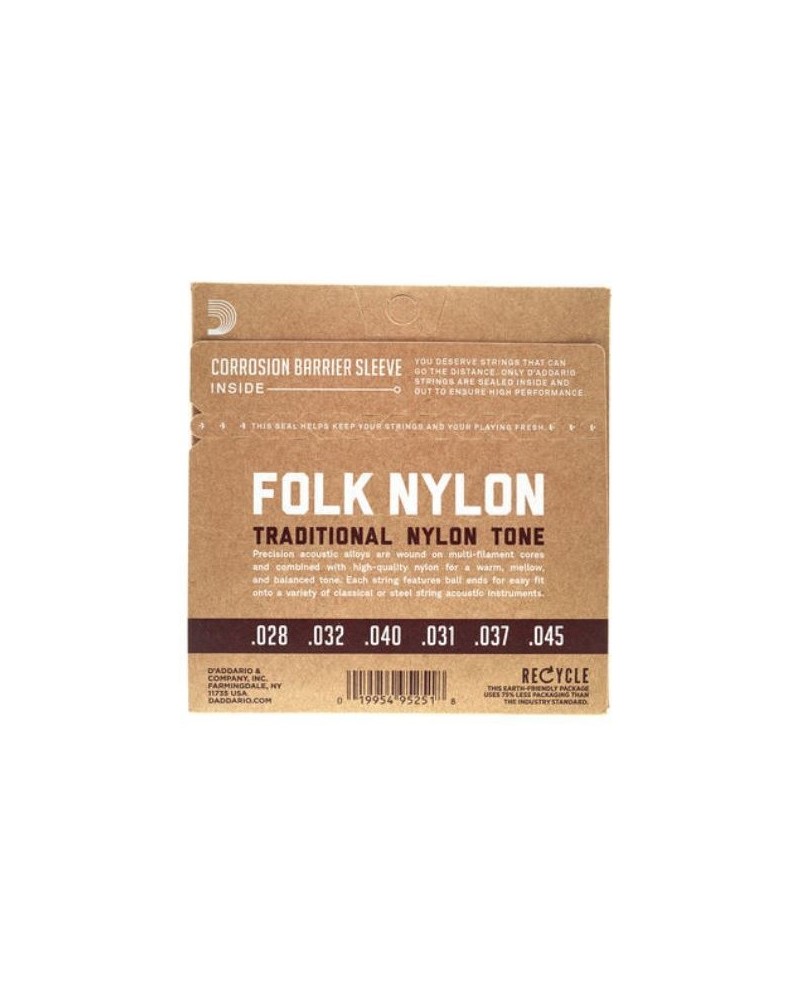 Corde Per Chitarra Folk D'Addario EJ33 - Nylon Con Pallini, Bronzo 80/20, Cantini Trasparenti - Foto 3