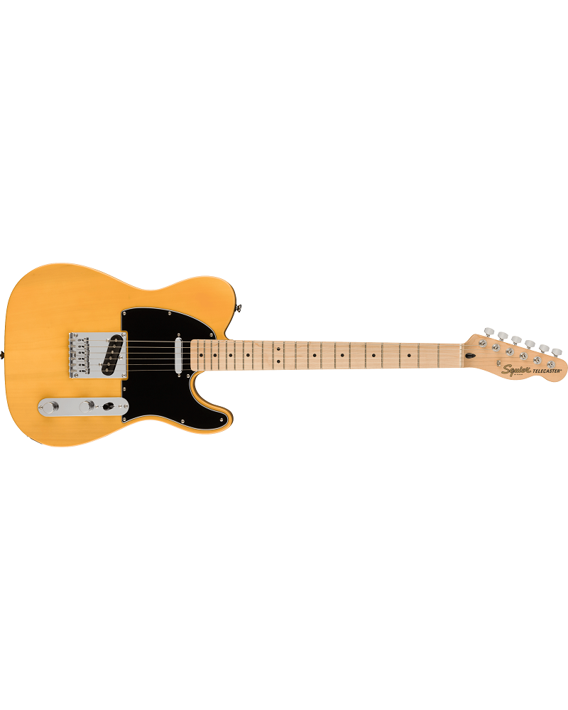 Squier Affinity Series Telecaster, Maple Fingerboard, Black Pickguard, Butterscotch Blonde