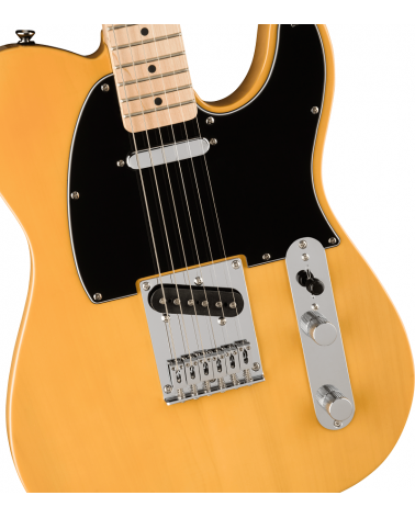 Squier Affinity Series Telecaster, Maple Fingerboard, Black Pickguard, Butterscotch Blonde