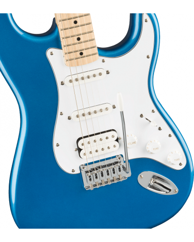 Squier ffinity Series Stratocaster HSS Pack, Maple Fingerboard, Lake Placid Blue, Gig Bag, 15G