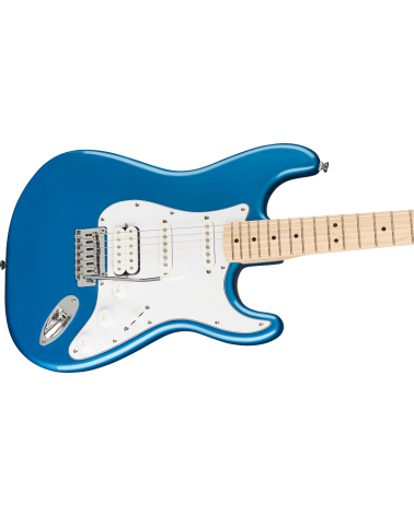 Squier ffinity Series Stratocaster HSS Pack, Maple Fingerboard, Lake Placid Blue, Gig Bag, 15G