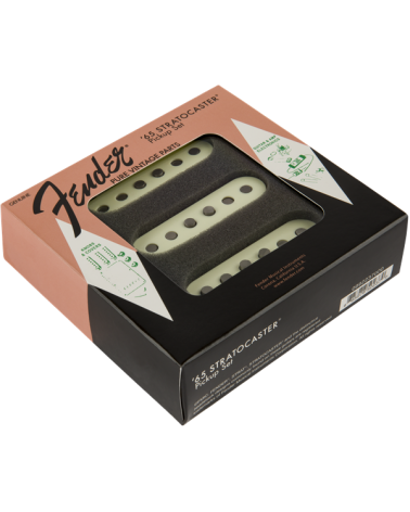 Fender Pure Vintage '65 Strat Pickup Set, Vintage White (3)