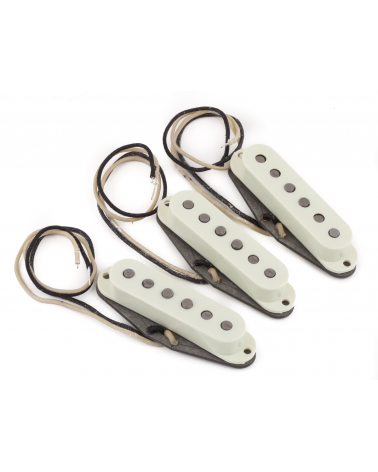 Fender Pure Vintage '65 Strat Pickup Set, Vintage White (3)