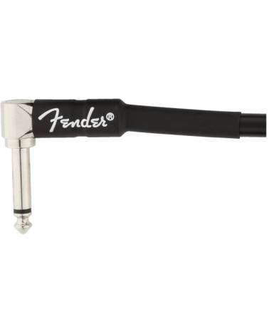 Fender Professional Series Instrument Cables, Straight/Angle, 15', Black 4,5 m