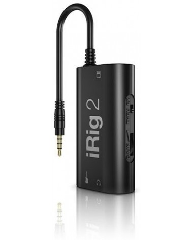 IK Multimedia IRIG 2 - Interface de guitarra PARA IOS, MAC Y Samsung Pro Audio