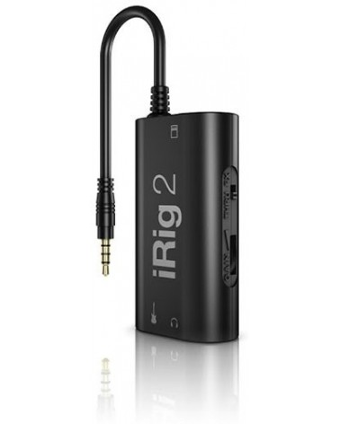 IK MULTIMEDIA IRIG 2 - INTERFACE DE GUITARRA PARA IOS, MAC Y SAMSUNG PRO AUDIO