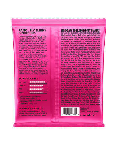 ERNIE BALL 2834 SET CUERDAS BAJO ERNIE BALL SLINKY ENTORCHADO REDONDO SUPER 45-100