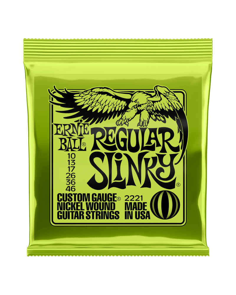 ERNIE BALL SET CUERDAS ELÉCTRICA SLINKY LIME 10-46