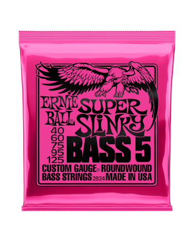 ERNIE BALL SET CUERDAS BAJO ERNIE BALL SLINKY ENTORCHADO REDONDO 5 ST.40-125