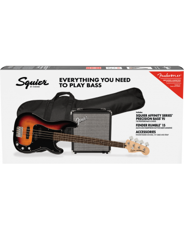 Squier Affinity Series Precision Bass PJ Pack, Laurel