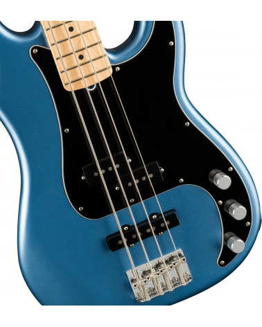 Fender American Performer Precision Bass, Maple Fingerboard, Satin Lake Placid Blue