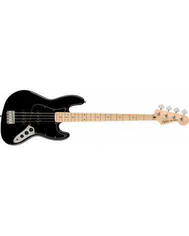 Squier Affinity Series Jazz Bass, Maple Fingerboard, Black Pickguard, Black